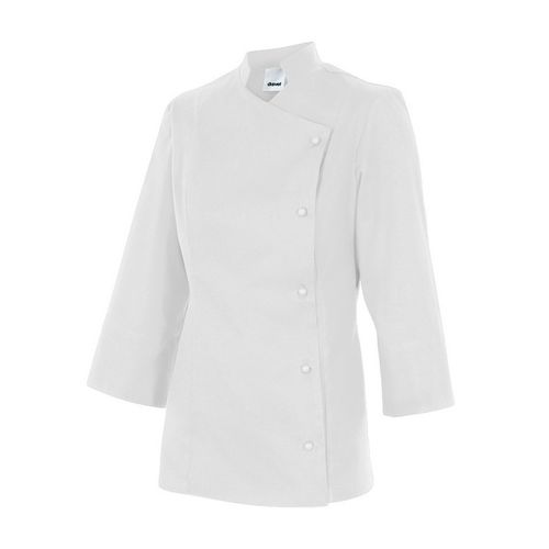 Chaqueta de cocinera de mujer Mod. MELISA Blanco (7) Talla 38