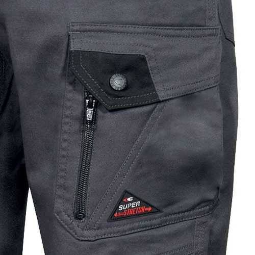 Pantalón multibolsillos elástico Mod JEMBER Gris Talla 38