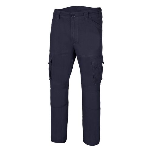 Pantalón de algodón elástico Mod. 103012S Azul Marino Talla XL