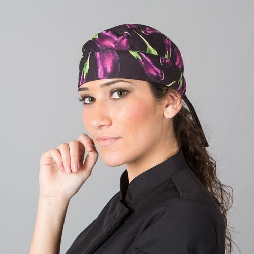 Gorro pirata de microfibra estampada (4115) Berenjenas Talla Única