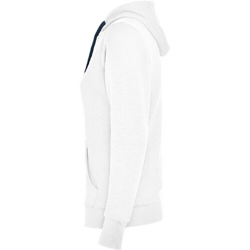 Sudadera con capucha de mujer Mod. URBAN WOMA (01/55) Blanco / Azul Marino Talla M