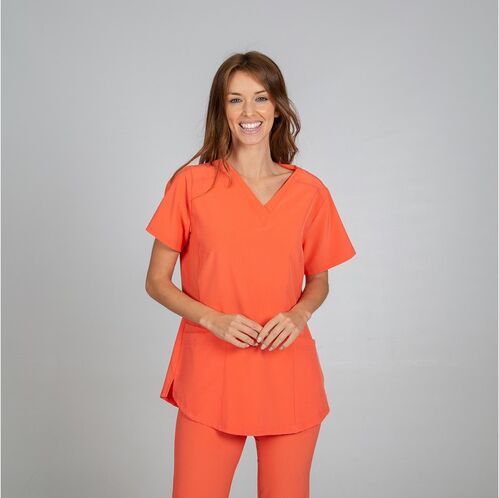 Casaca sanitaria Mod. ROSALIA (133) Plana Coral Talla XS