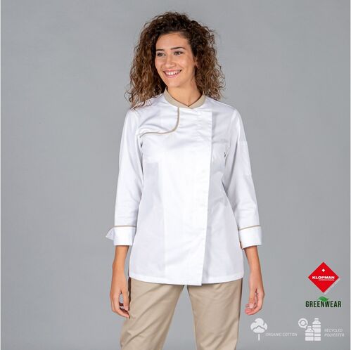 Chaqueta de cocina para mujer Mod. ANAYA (142) Arena Talla XS