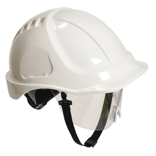 Casco ENDURANCE VISOR PLUS + LOGO GREPCON Blanco Talla Única