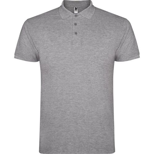 Polo unisex Mod. STAR GABINETE + BORDADO EN PECHO (58) Gris Vigoré  Talla S