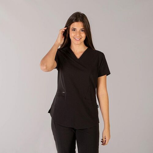 Casaca sanitaria Mod. OLAYA (001) Negro Talla XS