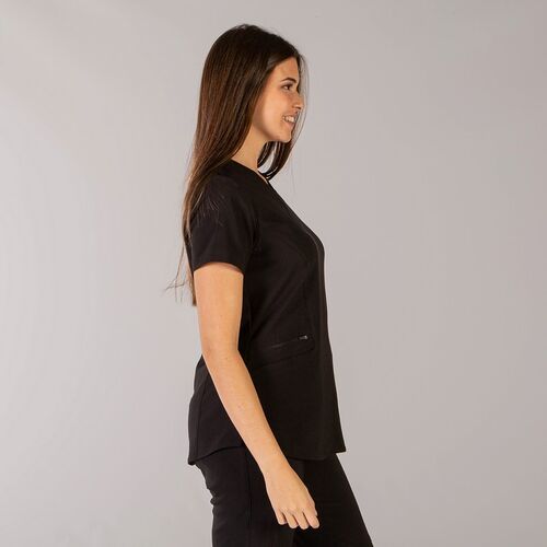 Casaca sanitaria Mod. OLAYA (001) Negro Talla XS