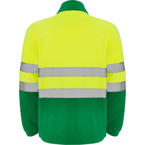 Chaqueta polar de alta visibilidad Mod. ALTAIR Amarillo Fluor / Verde Talla XXL