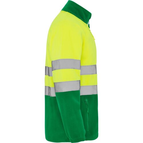 Chaqueta polar de alta visibilidad Mod. ALTAIR Amarillo Fluor / Verde Talla XXL