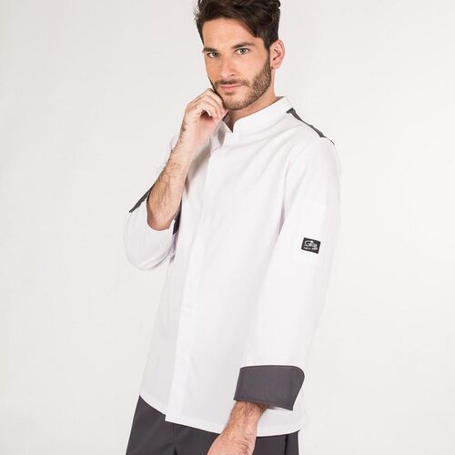 Chaqueta de cocina de caballero Mod. HELIOS (101) Blanco Talla XS