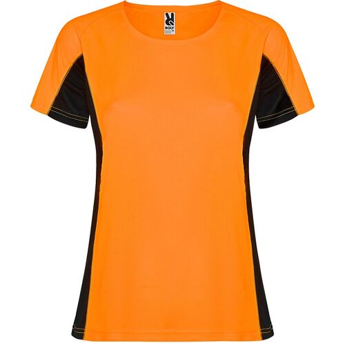 Camiseta técnica Mod. SHANGHAI WOMAN (223) Naranja Flúor Talla S