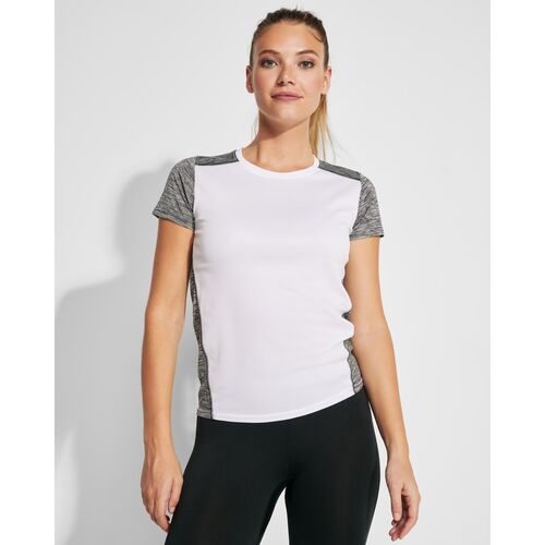 Camiseta técnica Mod. ZOLDER WOMAN (1243) Blanco / Negro vigoré Talla S