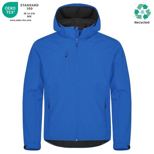 Chaqueta softshell Mod. CLASSIC SOFTSHELL HOODY Azul real (55) Talla M