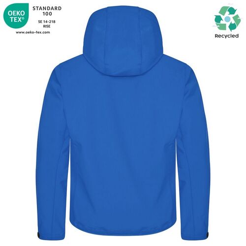 Chaqueta softshell Mod. CLASSIC SOFTSHELL HOODY Azul real (55) Talla M