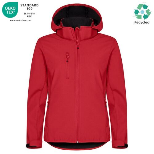 Chaqueta softshell Mod. CLASSIC SOFTSHELL HOODY LADY Rojo (35) Talla M