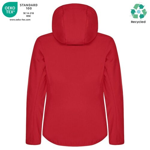 Chaqueta softshell Mod. CLASSIC SOFTSHELL HOODY LADY Rojo (35) Talla M