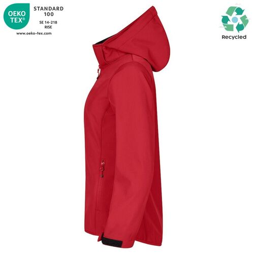 Chaqueta softshell Mod. CLASSIC SOFTSHELL HOODY LADY Rojo (35) Talla M