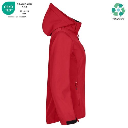 Chaqueta softshell Mod. CLASSIC SOFTSHELL HOODY LADY Rojo (35) Talla M