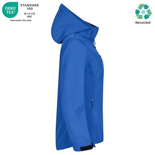 Chaqueta softshell Mod. CLASSIC SOFTSHELL HOODY LADY Azul real (55) Talla M