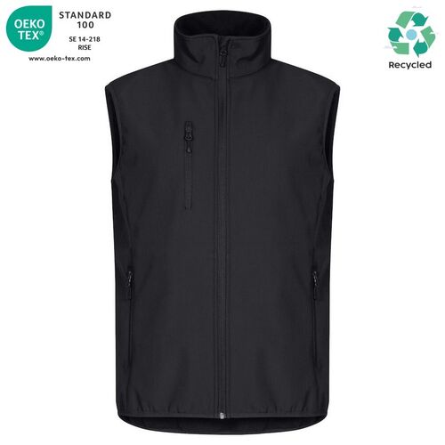 Chaleco softshell Mod. CLASSIC SOFTSHELL VEST Negro (99) Talla XL