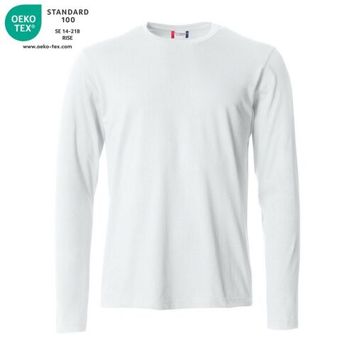 Camiseta de manga larga Mod. BASIC-T L/S Blanco (00) Talla L