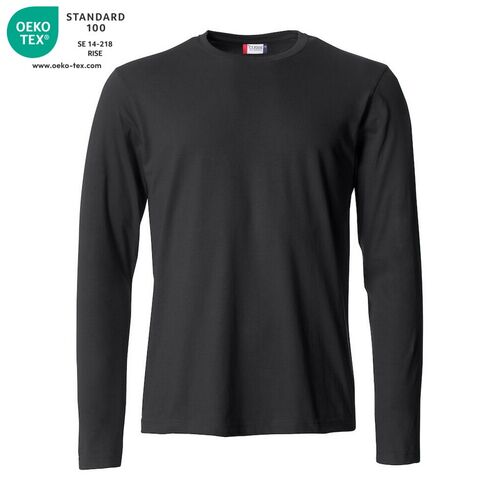 Camiseta de manga larga Mod. BASIC-T L/S Negro (99) Talla M