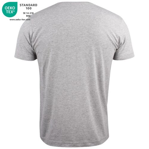 Camiseta unisex Mod. BASIC-T V-NECK Gris jaspeado (95) Talla L