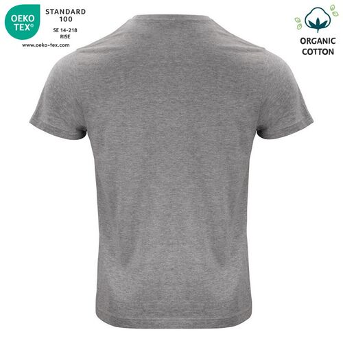 Camiseta unisex Mod. ORGANIC COTTON-T Gris jaspeado (95) Talla S