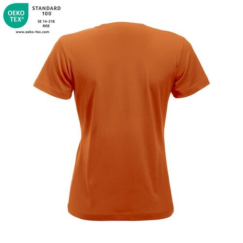 Camiseta de mujer Mod. CLASSIC-T LADIES Naranja rojizo (18) Talla XS