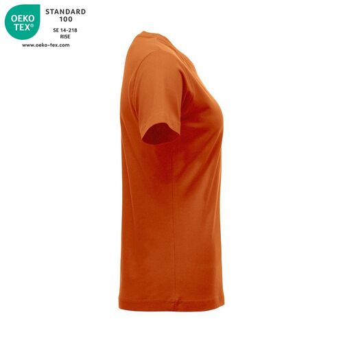 Camiseta de mujer Mod. CLASSIC-T LADIES Naranja rojizo (18) Talla XS