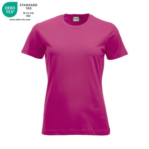 Camiseta manga corta de mujer Mod. CLASSIC-T LADIES Cereza chicle (300) Talla M