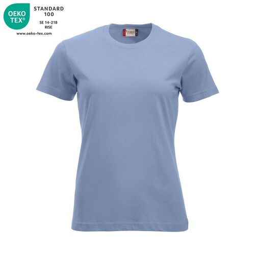 Camiseta de mujer Mod. CLASSIC-T LADIES Azul claro (57) Talla XS