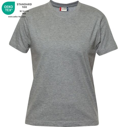 Camiseta manga corta Mod. PREMIUM-T LADIES Gris jaspeado (95) Talla L