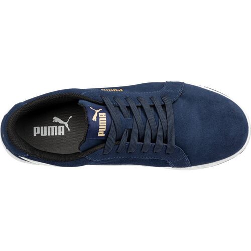 Zapato de seguridad PUMA Mod. ICONIC SUEDE NAVY LOW S1P ESD Talla 45