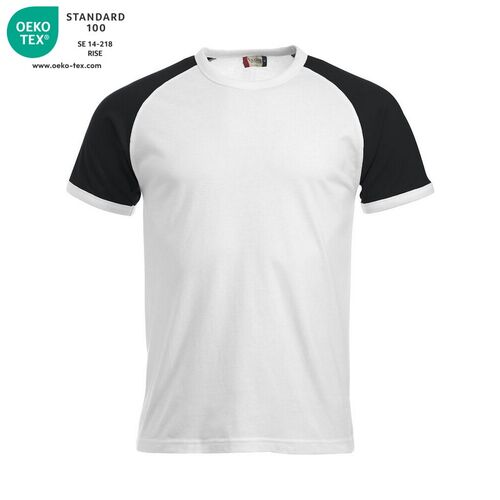 Camiseta Mod. RANGLAN-TBlanco (00)/Negro(99) Talla XS