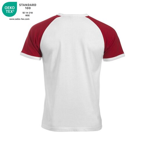 Camiseta Mod. RANGLAN-T Blanco (00) / Rojo (35) Talla XS