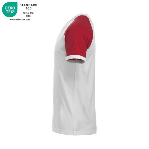 Camiseta Mod. RANGLAN-T Blanco (00) / Rojo (35) Talla XS