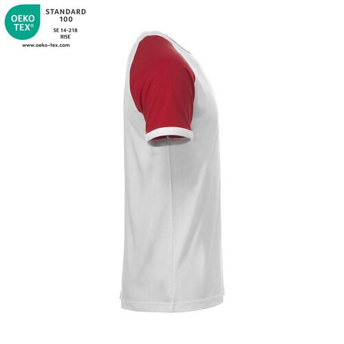 Camiseta Mod. RANGLAN-T Blanco (00) / Rojo (35) Talla XS