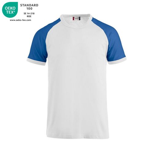 Camiseta Mod. RANGLAN-T Blanco (00) / Royal (55) Talla XS