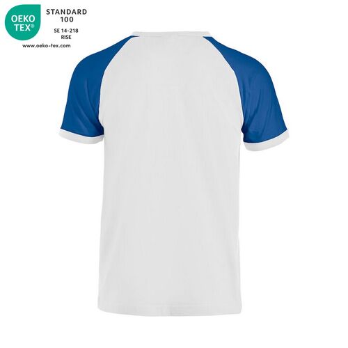 Camiseta Mod. RANGLAN-T Blanco (00) / Royal (55) Talla XS