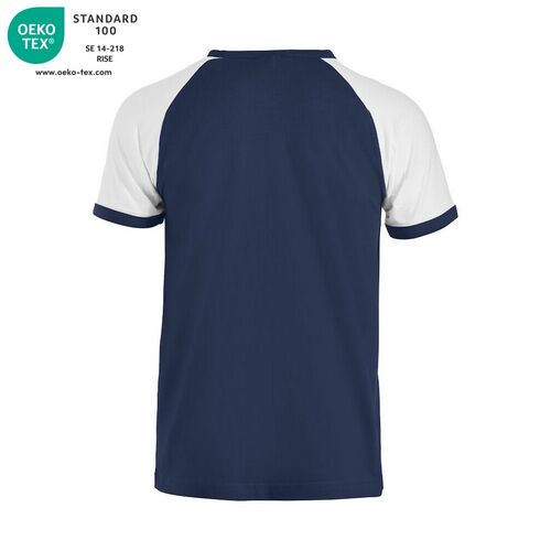 Camiseta Mod. RANGLAN-T Azul Marino (58) / Blanco (00) Talla XS