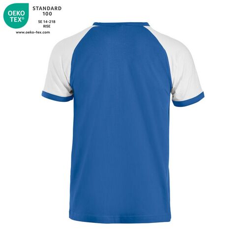 Camiseta Mod. RANGLAN-T Royal (55) / Blanco (00) Talla XS