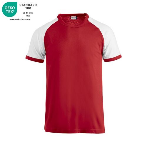 Camiseta Mod. RANGLAN-T Rojo (35) / Blanco (00) Talla XXL