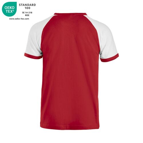 Camiseta Mod. RANGLAN-T Rojo (35) / Blanco (00) Talla XXL