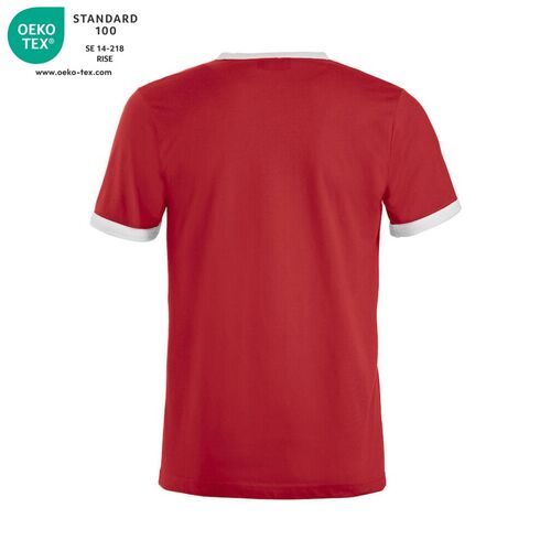 Camiseta bicolor Mod. NOME Rojo (35) Talla XS