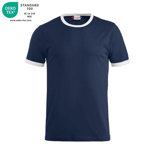 Camiseta bicolor Mod. NOME Azul marino (58) Talla XS