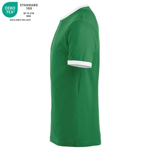 Camiseta bicolor Mod. NOME Verde bandera (62) Talla M