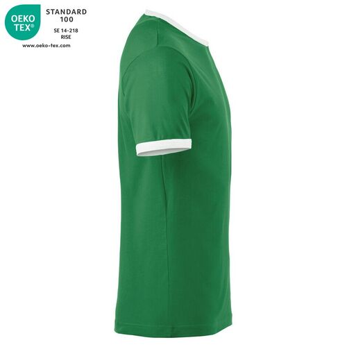 Camiseta bicolor Mod. NOME Verde bandera (62) Talla M