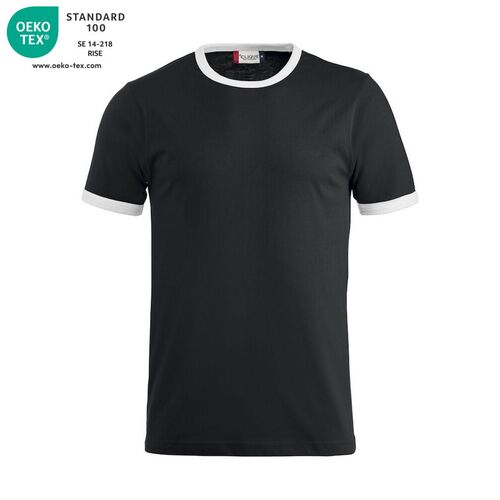 Camiseta bicolor Mod. NOME Negro (99) Talla XS