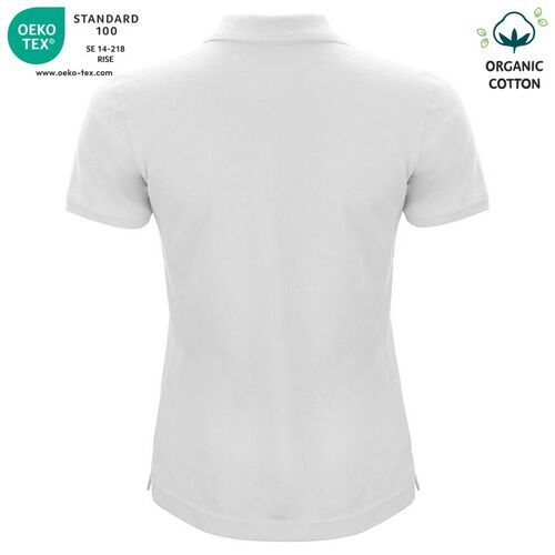 Polo de algodón orgánico Mod. CLASSIC OC POLO LADIES Blanco (00) Talla XS